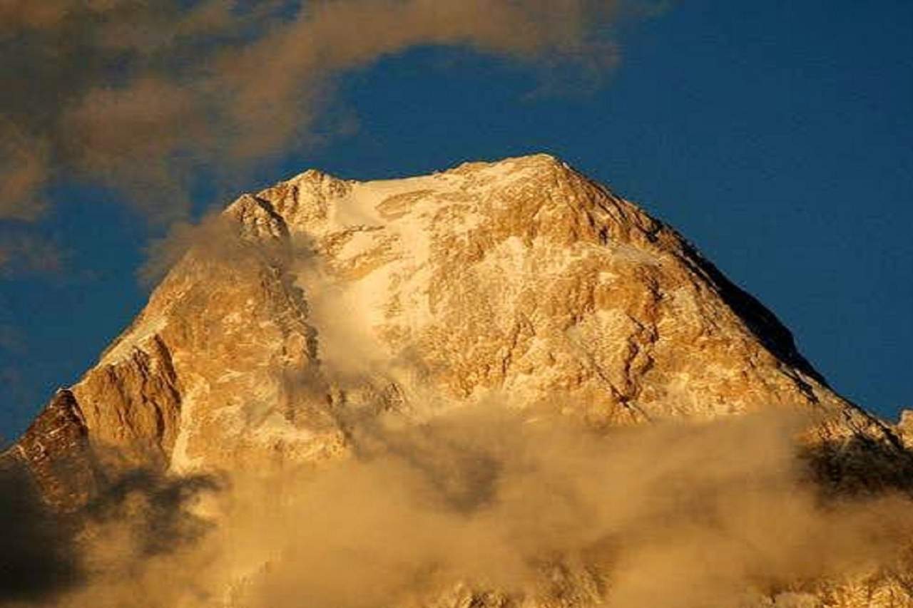 Wide picture of Gasherbrum IV which is 7925 meters