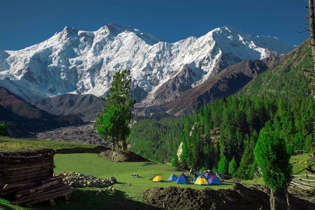 wide picture of Nanga Parbat which is 8125m